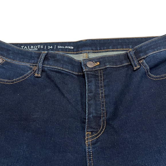 Talbots Flawless Slim Ankle Denim Jeans - Size 14 - Picture 3 of 4